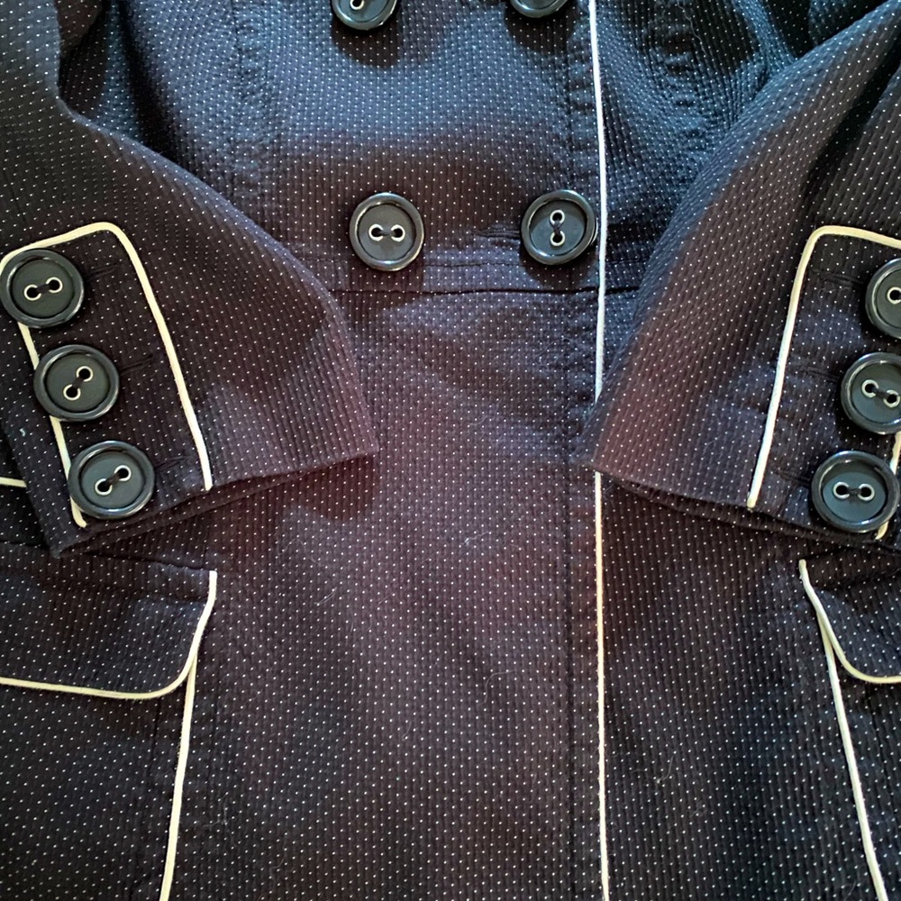 Black and White Jacket with large buttons